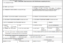 DA Form 1058 - Application For Active Duty For Training