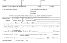 DA Form 2173 - Statement Of Medical Examination And Duty Status Page 1