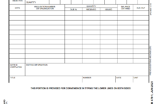 DA Form 479-1 - Publication And Blank Form Stock Record Card