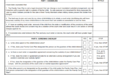 DA Form 7667 - Family Care Plan Preliminary Screening
