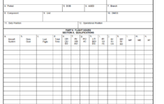 Da Form 759 - Individual Flight Record And Flight Crew Certificate-Army Page 1