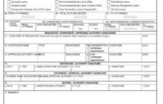 DA Form 31 - Request And Authority For Leave
