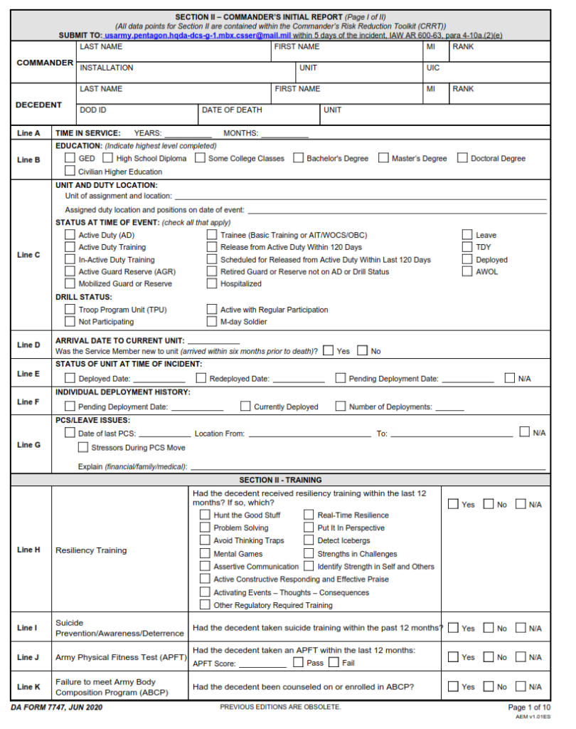 DA Form 5574 - Assurance Of Compliance