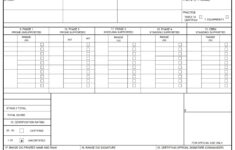 DA FORM 7489 - Night Fire, Assisted, Rifle Marksmanship Scorecard