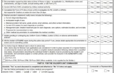 DA FORM 7692 - Active Duty For Medical Care Application Page1