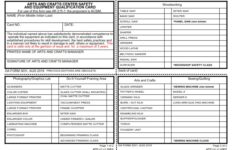DA Form 3031 - Arts And Crafts Center Safety And Equipment Qualification Card