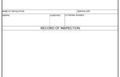 DA FORM 3022 - Army Depot Surveillance Record