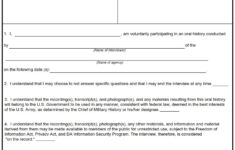 DA FORM 7273 - Access Agreement For Oral History Materials