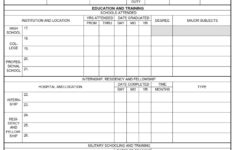 Da Form 4213 - Supplemental Data For Army Medical Service Reserve Officers Page 1