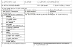 Da Form 3903 - Multi-MediaVisual Information (MVI) Work Order